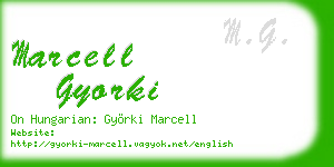marcell gyorki business card